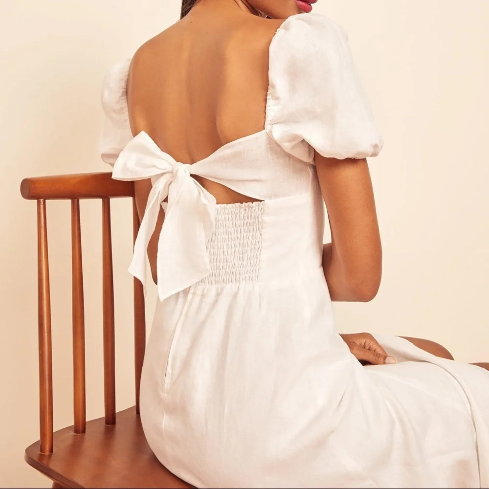 Reformation Denver Linen Dress - Picture 2 of 6